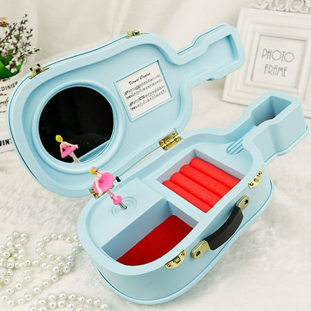 Iuhan Kids Toys Blue Guitar Box Christmas Birthday Holiday Gift Music Box Best Gift Table