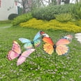 thumbnail image 4 of Butterfly Stakes,Decorative Garden Stakes,3D Colorful Double Wings with Stick,Artificial Butterflies for Flower Bouquet Crafts,Plant Stake for Patio Yard Pot,Party Decor,Giant Butterfly Garden Stakes, 4 of 6