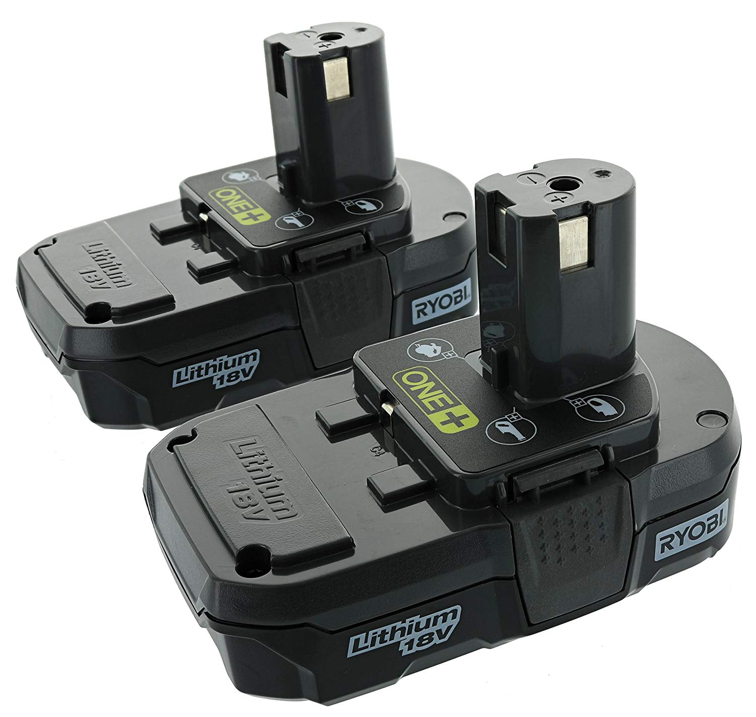 Ryobi P102  18V One Compact Lithium Ion Battery 2 Pack 