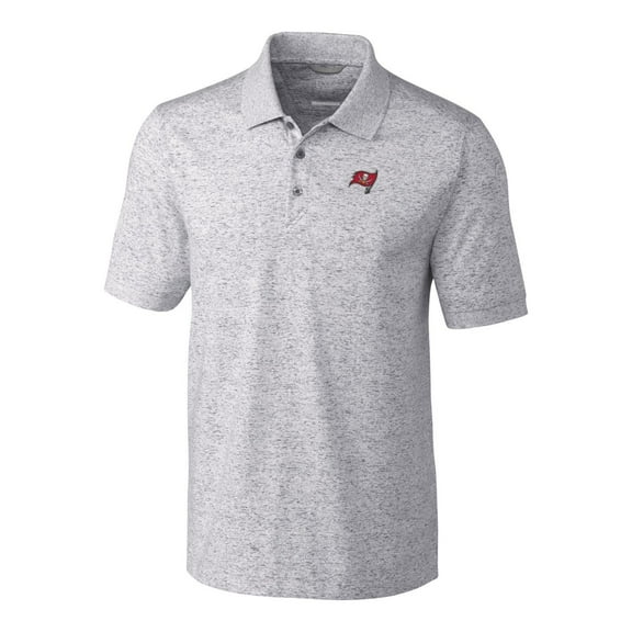 Men's Cutter & Buck Gray Tampa Bay Buccaneers Space Dye Advantage Polo