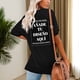 thumbnail image 5 of Playera de Algodón 100% para Mujer con Estampado Personalizado (Frente y Espalda), Añade tu Texto/Foto/Logo/Diseño, Negro, Talla Grande (L), 5 of 6