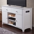 thumbnail image 2 of Leo & Lacey 50" Chargeur TV Stand en Blanc, 2 of 13
