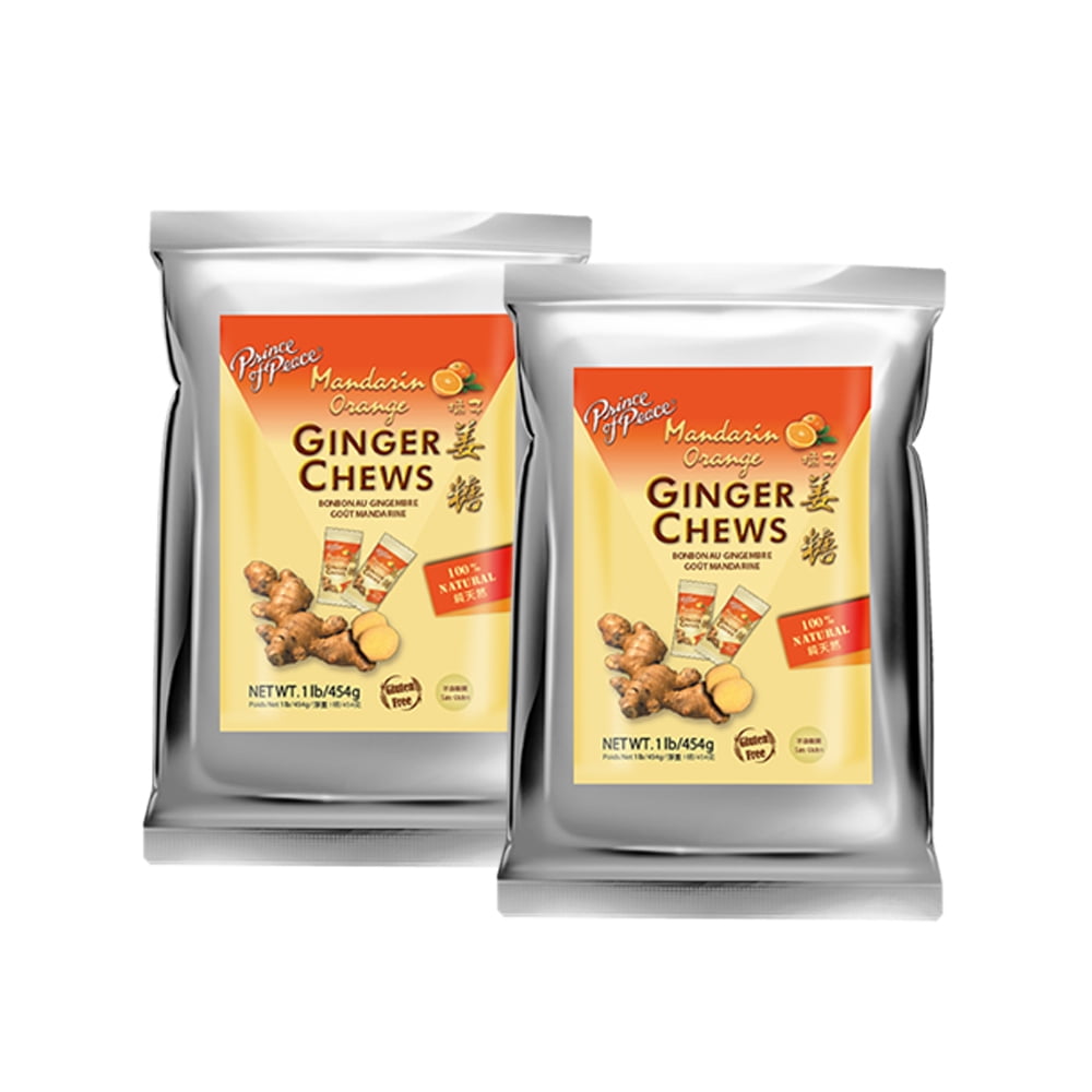 Prince of Peace Ginger Chews With Mandarin Orange, 1 lb. Candied