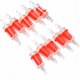thumbnail image 1 of Válvulas de retención de bomba de aire para acuario, válvula de retención unidireccional sin retorno de plástico transparente rojo para pecera, 10 Uds., 1 of 5