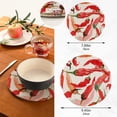 thumbnail image 3 of SKYSONIC 2 Pieces Chili Peppers Watercolor Pot Holders Set, Trivet Hot Pads Potholder Cotton for Kitchen Weave Pot Mat Cooking Baking Decor Home, 3 of 7