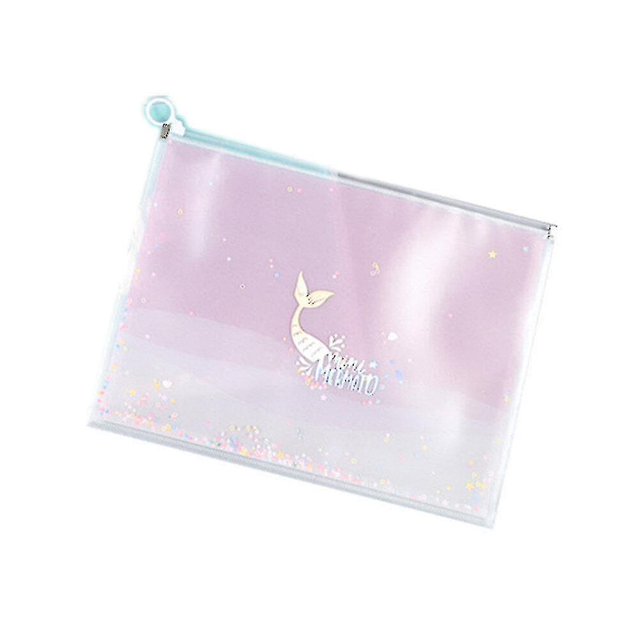 Carpeta de almacenamiento de papelería Kawaii, carpeta de archivos impermeable, carpetas organizadoras de archivos con cremallera de alta capacidad
