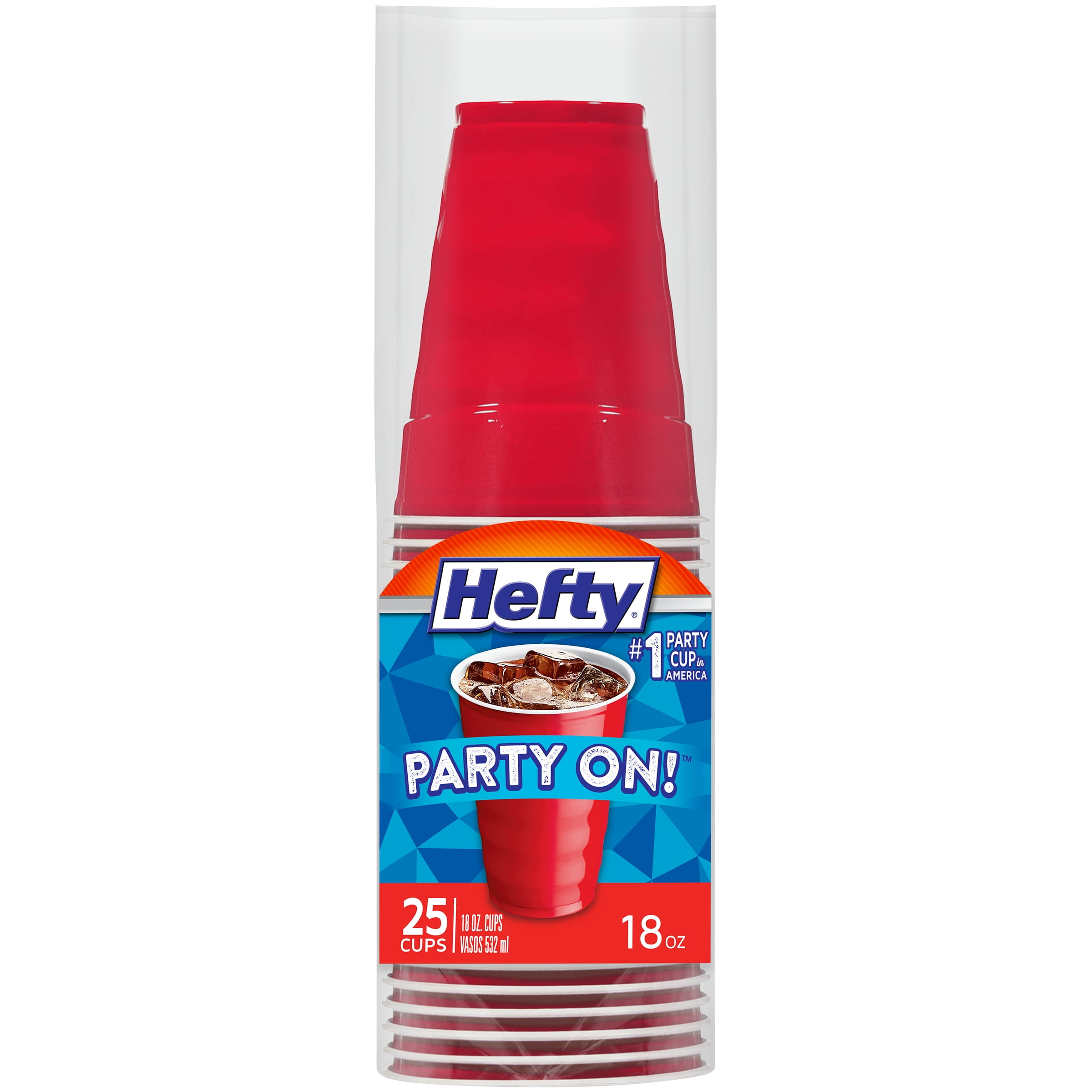 Hefty® Party On! Red Plastic Party Cups, 60 ct - Kroger