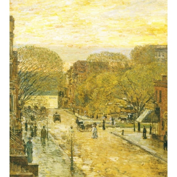 "Springtime, West 78th Street - CANVAS OR FINE PRINT WALL ART"