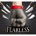 thumbnail image 1 of Anti-cutting Gloves,2PCS Safety Cut Proof Stab Resistant Stainless Steel Metal Mesh Butcher Glove Work Glove High Performance Level 5 Protection (1 PC is Cotton Gloves), 1 of 7