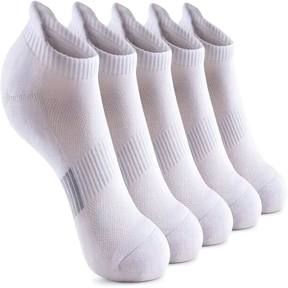 TELOLY Ankle Socks Womens Running Athletic No Show Cushioned 5-Pairs