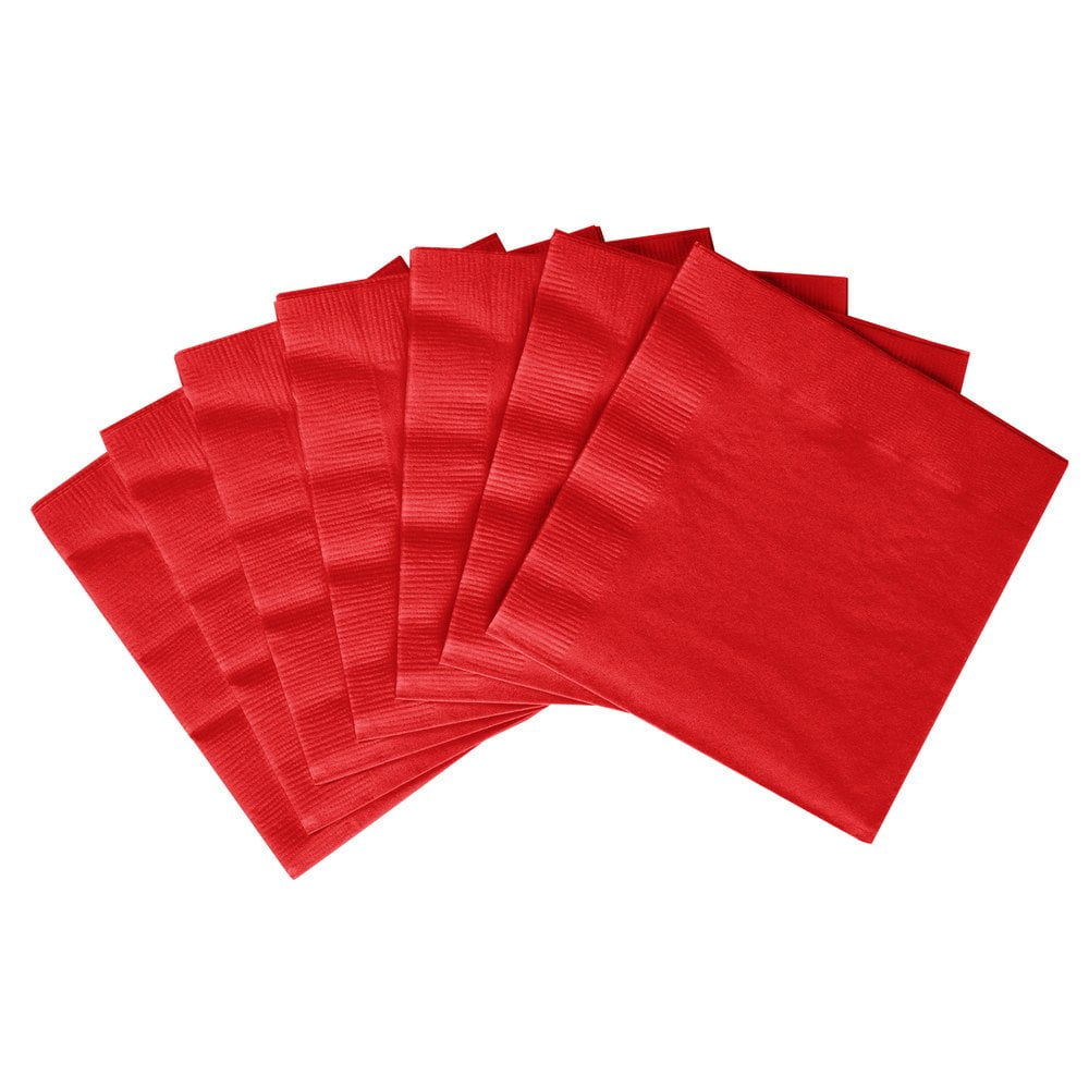 Red Napkins 50 Apple Red Lunch Napkins Walmart Canada