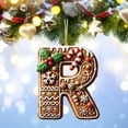 thumbnail image 2 of Luoshdecor 2025 Christmas Letter Tree Ornaments，26 Initial Decoration ,Xmas Gift Hanging Pendant for Home Party 3.15in (R), 2 of 4