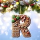 thumbnail image 1 of Uuiauoio 26 Gingerbread Alphabet Ornaments, Letters Christmas Ornament, 26 Initial Candy Cane Letter Pendant with Berries Pattern, Xmas Hanging Alphabet Letters for Christmas Tree Craft(R), 1 of 5