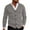 Grey, variant on WTXUE Sweaters Long Sleeve, V-Neck Cardigan for Men Mens Button Solid V Neck Slim Warm Sweater Coat Knit Tops Solid | Officewear for Men Dark Gray L