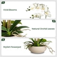 thumbnail image 3 of INNVELLO 23'' Artificial Orchid Flowers with Paper Pulp Pot  Plant Silk Floral for Home Decor, 3 of 7