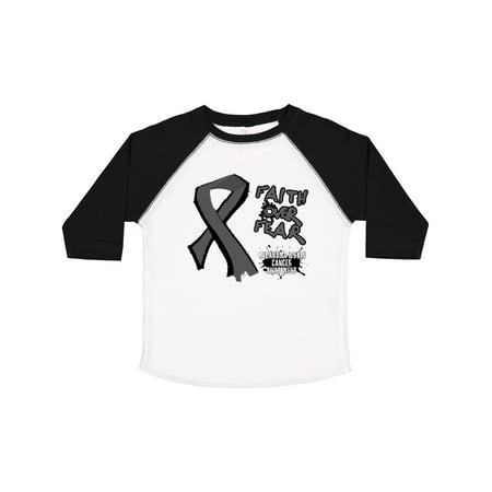 

Inktastic Ribbon Faith over Fear Melanoma & Skin Cancer Awareness Gift Toddler Boy or Toddler Girl T-Shirt