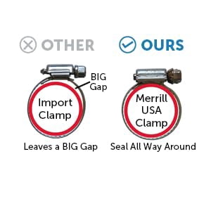 Merrill Adjustable Stainless Steel Clamps 49 Pack