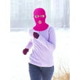 thumbnail image 2 of 3 Holes Ski Mask Full Face Cover Outdoor Balaclava Winter Knitted Neck Gaiter for Halloween Sports Cycling, 2 of 14