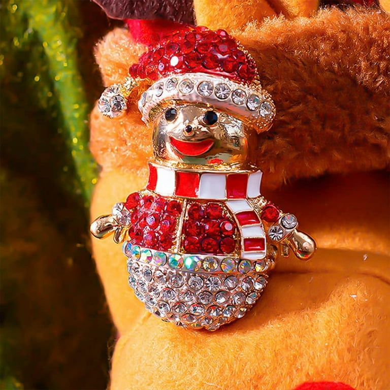 Swarovski shop snowman brooch