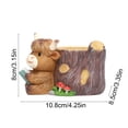 thumbnail image 3 of Highland Cow Planter, Cute Resin Flower Pot Ornament with Holder, Desktop Home Decor Figurine for Shelf Desk Mantelpiece and Garden Decoration, 3 of 6