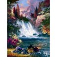 thumbnail image 3 of Pintura personalizada por números DIY, paisaje de montaña y cascada, pintura acrílica sobre lienzo para decoración del hogar, 40 x 50 cm, 3 of 5