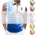 thumbnail image 2 of Men Polo Shirt Slim Fit Sleeveless Golf Shirt Performance Casual T-Shirts Green L, 2 of 4