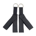thumbnail image 1 of 2 correas de pilates con anilla en D, correas de fitness flexibles para principiantes y hombres Negro, 1 of 8