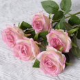thumbnail image 4 of AFQH Artificial rose wedding decoration flower wall feel artificial fake flower, 4 of 9