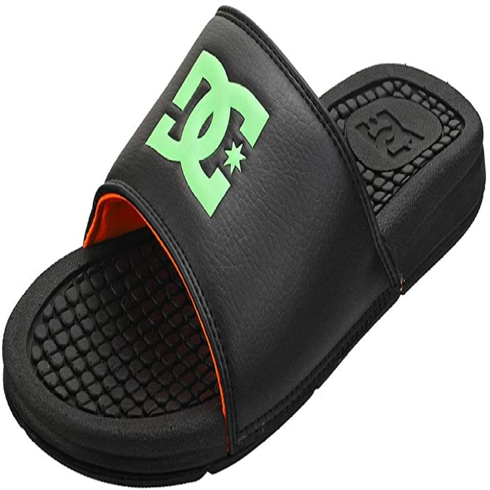 DC Shoes Mens Flip Flop Sandals, Black 