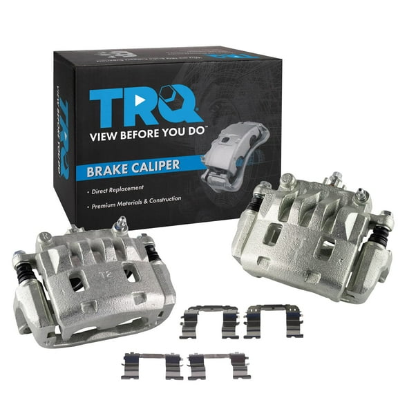 TRQ Front Brake Caliper Set Compatible with 2003-2006 Subaru Baja 2003-2010 Forester 2003-2005 Impreza 2002-2012 Legacy Outback