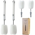 thumbnail image 1 of Cepillo para botellas Leixterich, esponja limpiadora de vasos de mango largo, color blanco, 1 of 7