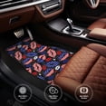 thumbnail image 4 of Salouo American With Lips for Car Floor Mat Set of 4–Car Carpet Mats - Car Mats with Anti-Slip Backing & Driver Heel Pad Universal Fit for Cars, Trucks, SUVs, and Vans, 4 of 6