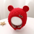 thumbnail image 2 of Childrens Beanie Hat Winter Baby Hat With Ear Soft Knitted for Boys Girls Toddler Cold Weather Windproof Warm Cap, 2 of 5