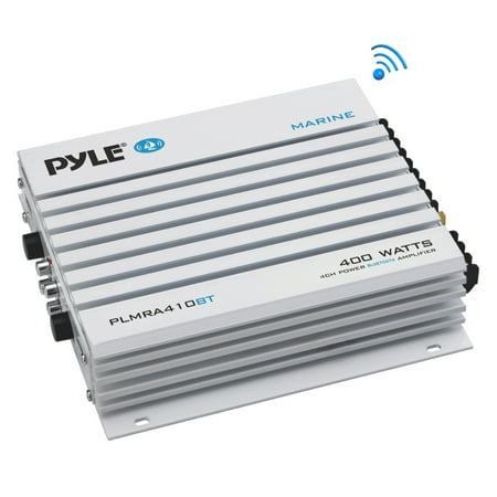 - Elite Series Waterproof BT Amplifier, 400 Watt 4-Channel Amp