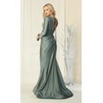 thumbnail image 2 of Juniors Womens V-neckline Bodycon Gown, 2 of 5