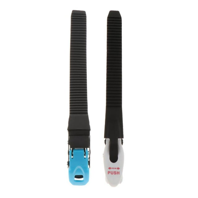 2 piezas de patín de ruedas en línea DYNWAVEMX reemplazo, correas blancas y azul con hebillas; banda ranurada de 21 cm (8.27 in) x 2.1 cm para reparación y ajuste universal de botas de patines.