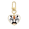 thumbnail image 1 of Porte-clés en Métal Cœur Doré Tête de l'Opéra de Pékin l'Orphelin de Chao, 1 of 3