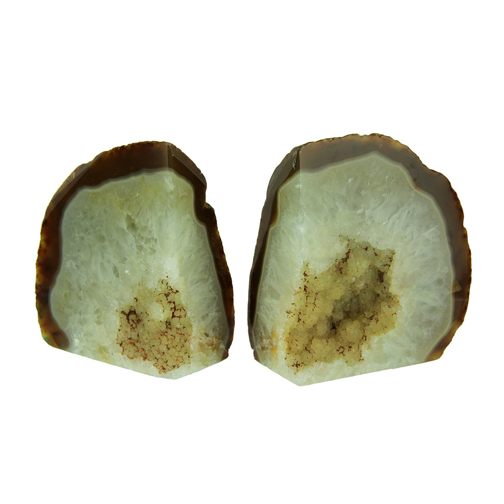 Small Polished Light Natural Brazilian Agate Geode Bookends 4 Pounds Walmart Canada