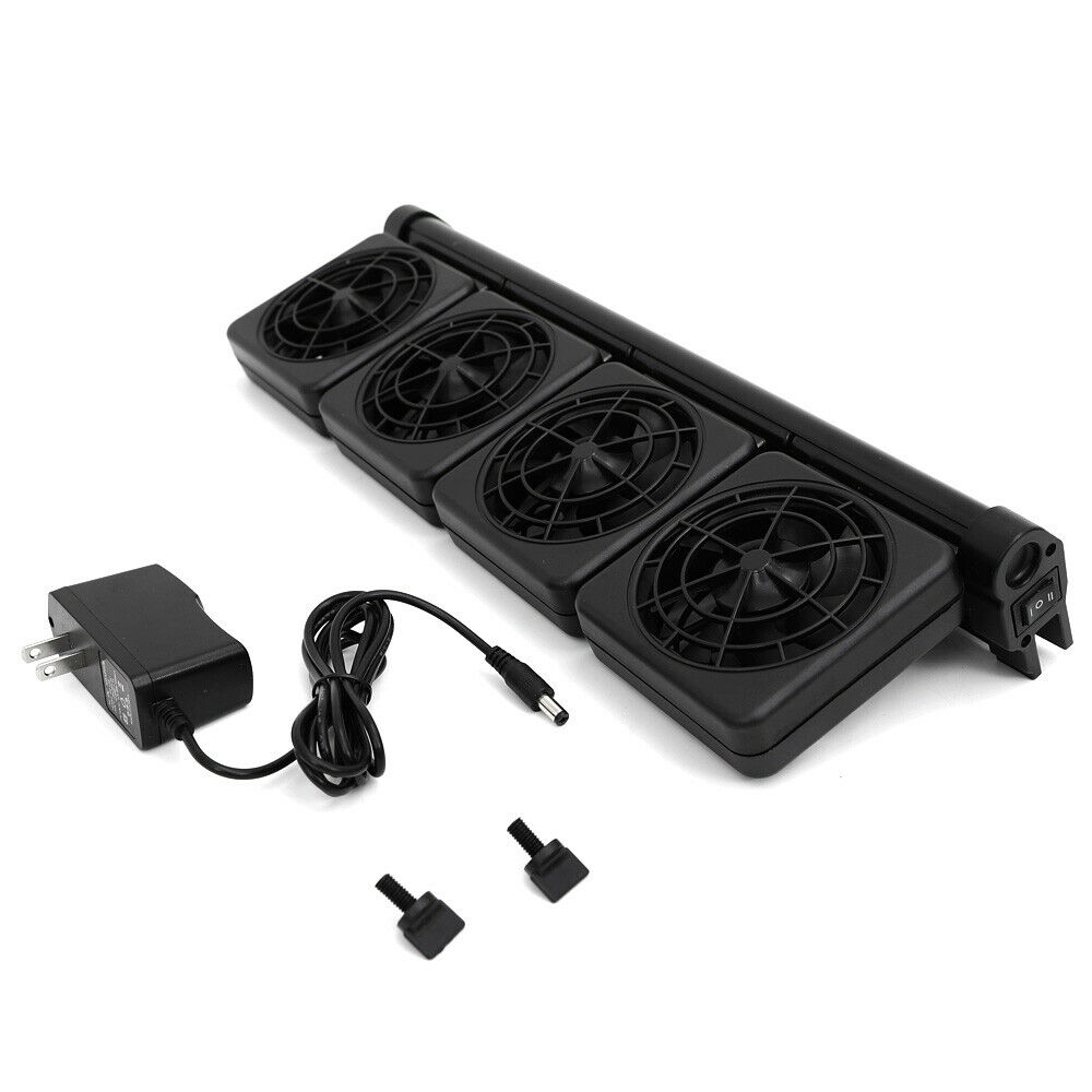 Miumaeov 4/6 Fish Tank Cooling Fan Aquarium Tank Cold Wind Chiller