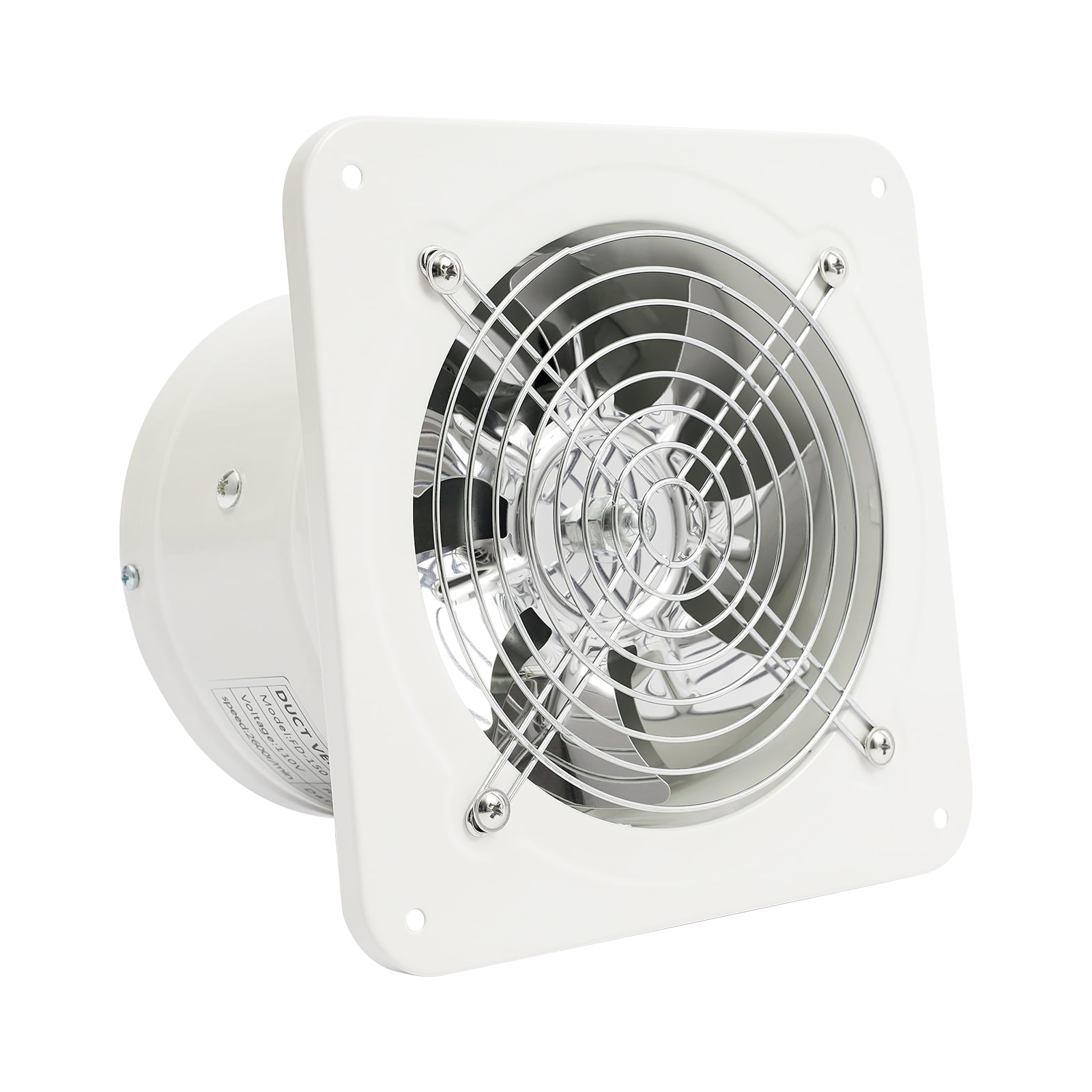6" Ceiling Bathroom Ventilation Fan Toilet Bath Air Vent Exhaust Fan Wall Mount
