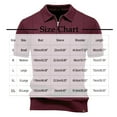 thumbnail image 2 of Mens Golf Shirts Short Sleeve Quarter Zip Knit s Slim Fit Textured Stretchy Shirt for Men XXL, 2 of 3