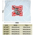 thumbnail image 3 of Muhlenberg College Logo Fleece Blanket, Very Soft Microfiber Flannel Blanket for Couch Warm and Cozy for All Seasons, 3 of 6