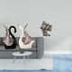 thumbnail image 2 of Figuras de búho cisne, escultura de cerámica, adorno de mesa, estatua para sala de estar, oficina, estante, aniversario, chimenea, decoración de, 2 of 8