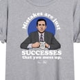 thumbnail image 3 of The Office - Michael Mistakes Are Successes You Mess Up - Juniors Ideal Flowy Muscle T-Shirt, 3 of 5