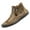 Khaki, variant on Flyland Men's Casual Leather Fashion Sneakers Ankle Chukka Boots Handmade Lightweight Loafers Mid top Walking Driving Shoes