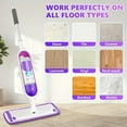 thumbnail image 4 of Happydeer Microfiber Mop Pads 1Pcs, Mop Pads Refills for 13''-15'' Spray Mop, Machine Washable Mop Pads Replacement for Multi-Surface Floor Cleaning Mop Pad Wet/Dry Cleaning Trawl Pads, Purple, 4 of 9