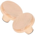 thumbnail image 3 of Tineasur Beige Wood and Steel Pot Lid Handles Heat-Resistant Anti-Scalding for Home Use 2Pcs, 3 of 8