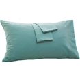 thumbnail image 1 of fundas de almohada de 40 x 60 cm, 100 % algodón suave, hipoalergénicas, cómodas fundas de almohada (40 x 60 cm, verde) Kuyhfg Bienvenido a Kuyhfg, 1 of 5