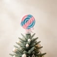 thumbnail image 6 of Tepsmf Glitter Beaded Lollipop Christmas Tree Topper Cone Shape Ornament with Bow Spring Base for Xmas Tree Holiday Party Decoration, 6 of 6