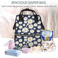 thumbnail image 5 of Daiia Daisy Floral Large Capacity Baby Bag Waterproof Stylish Diaper Bag Mummy Backpack Adjustable Straps Diaper BagBaby Essentials Bag, 5 of 6